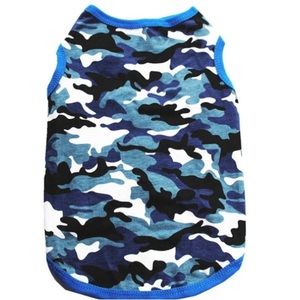 🎉Host Pick🎉 LIKE NEW- Blue Camo Dog Shirt